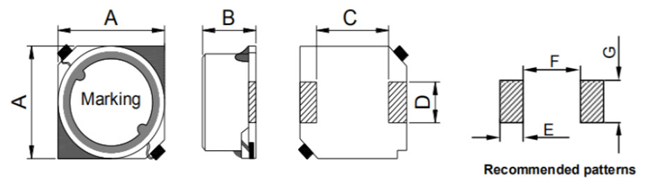 貼片磁屏蔽91视频导航DRH2D-6D